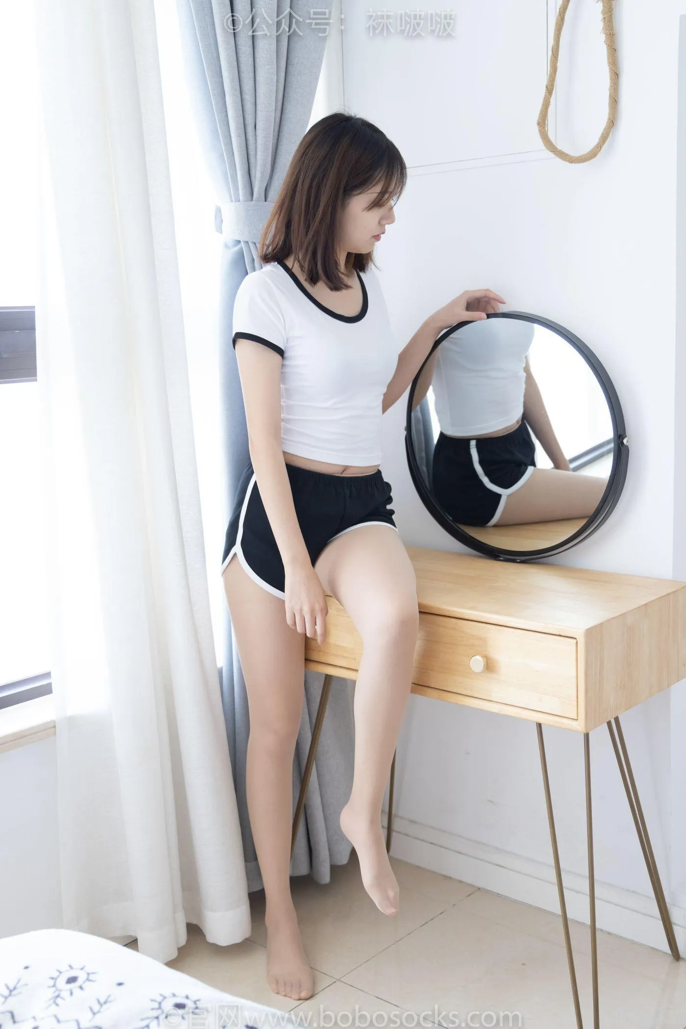 [BoBoSocks袜啵啵]NO.026 小甜豆-体操服、空军一号、白棉袜、肉丝 [149P]插图9